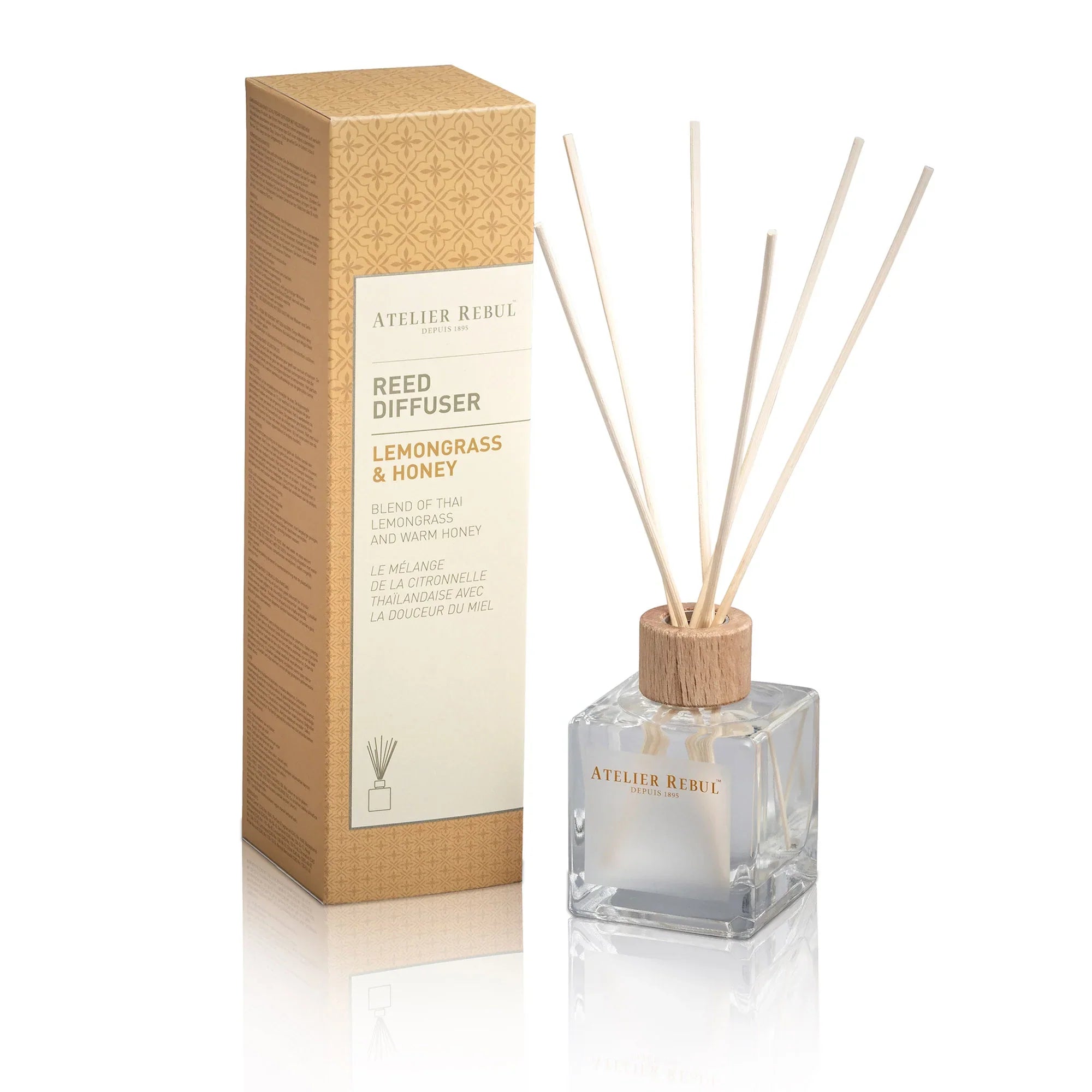 Difuzor cu bețișoare Lemongrass & Honey - 120ml - Difuzoare cu bețișoare