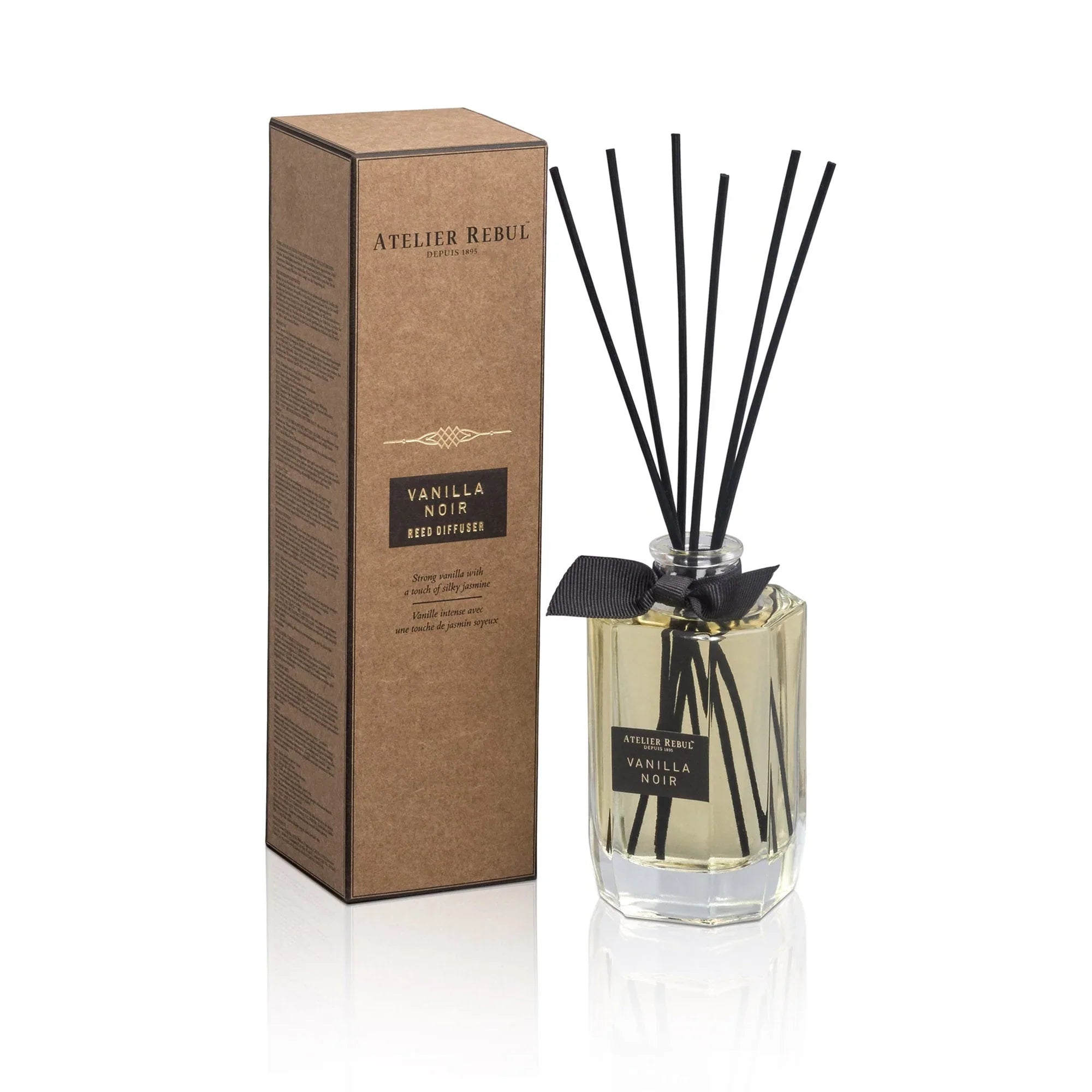 Difuzor cu bețișoare Vanilla Noir - 200ml - Difuzoare cu bețișoare