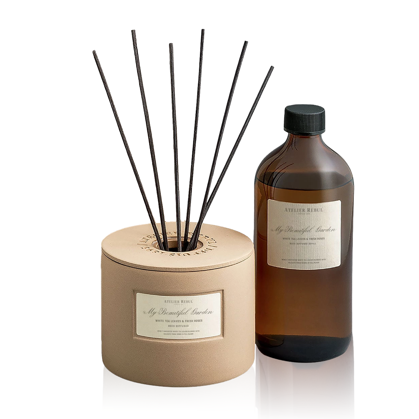 Difuzor cu bețișoare White Tea & Fresh Roses - 450ml - Difuzoare cu bețișoare
